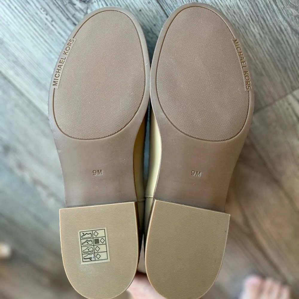 Michael Kors Women’s Lainey Leather Ankle Boot Tan Camel Leather Size 9 NWT
